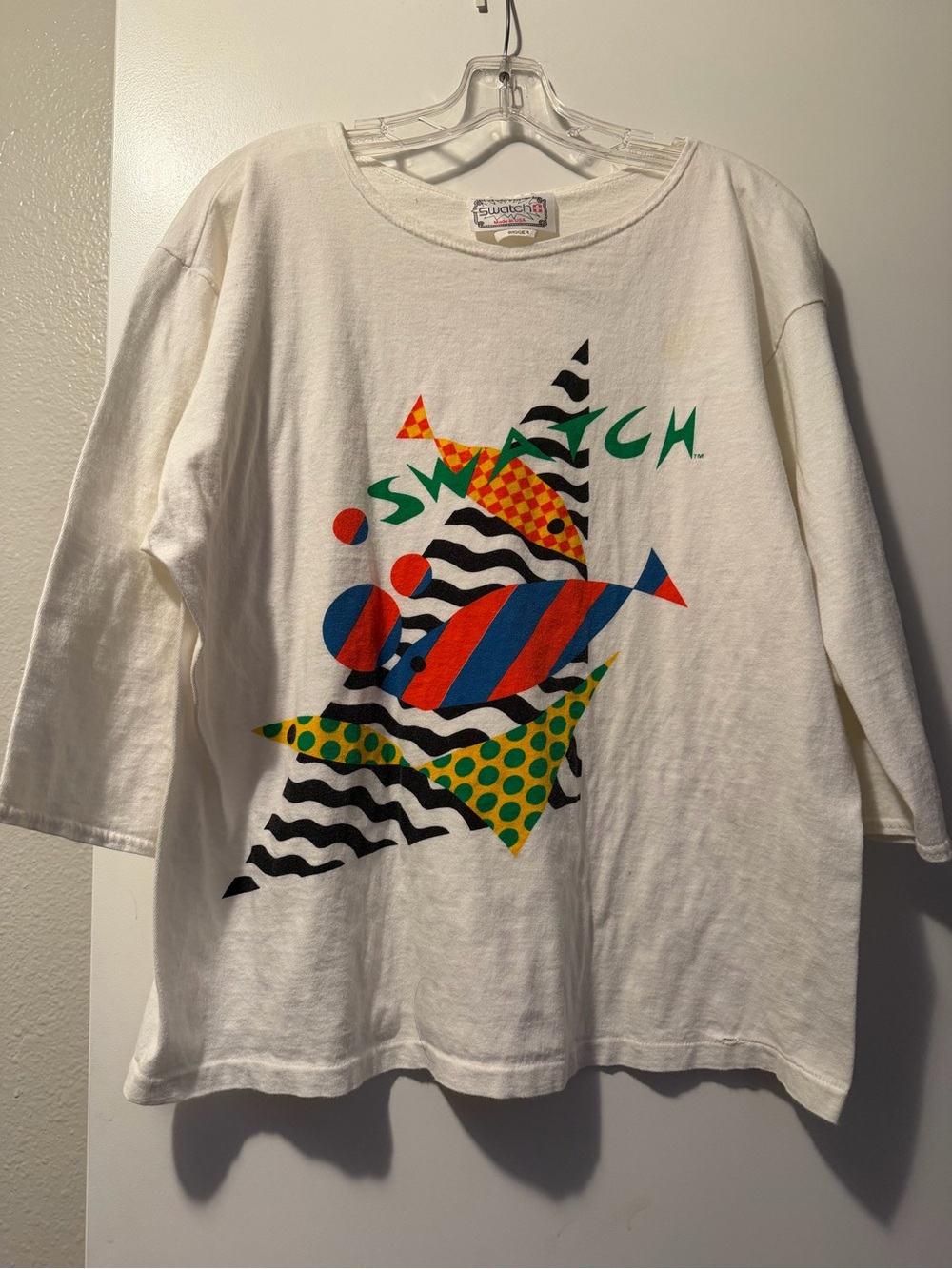 Swatch White Long Sleeve Tee